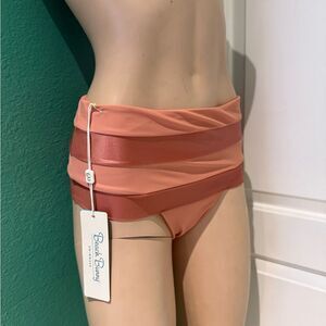 Beach Bunny Peach Layered Bikini Bottom